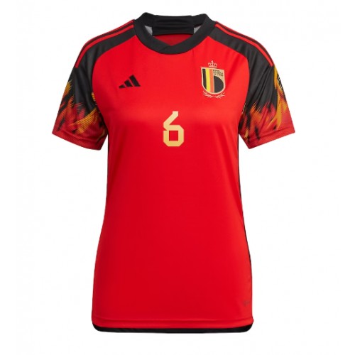 Maillot de foot Belgique Axel Witsel #6 Domicile Femmes Monde 2022 Manches Courte